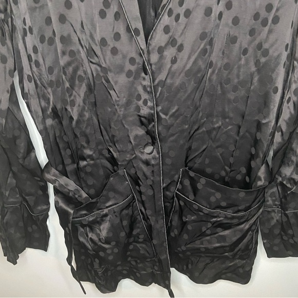 NWT H&M Jacquard-Weave Polka Dot Blazer - Picture 5 of 8